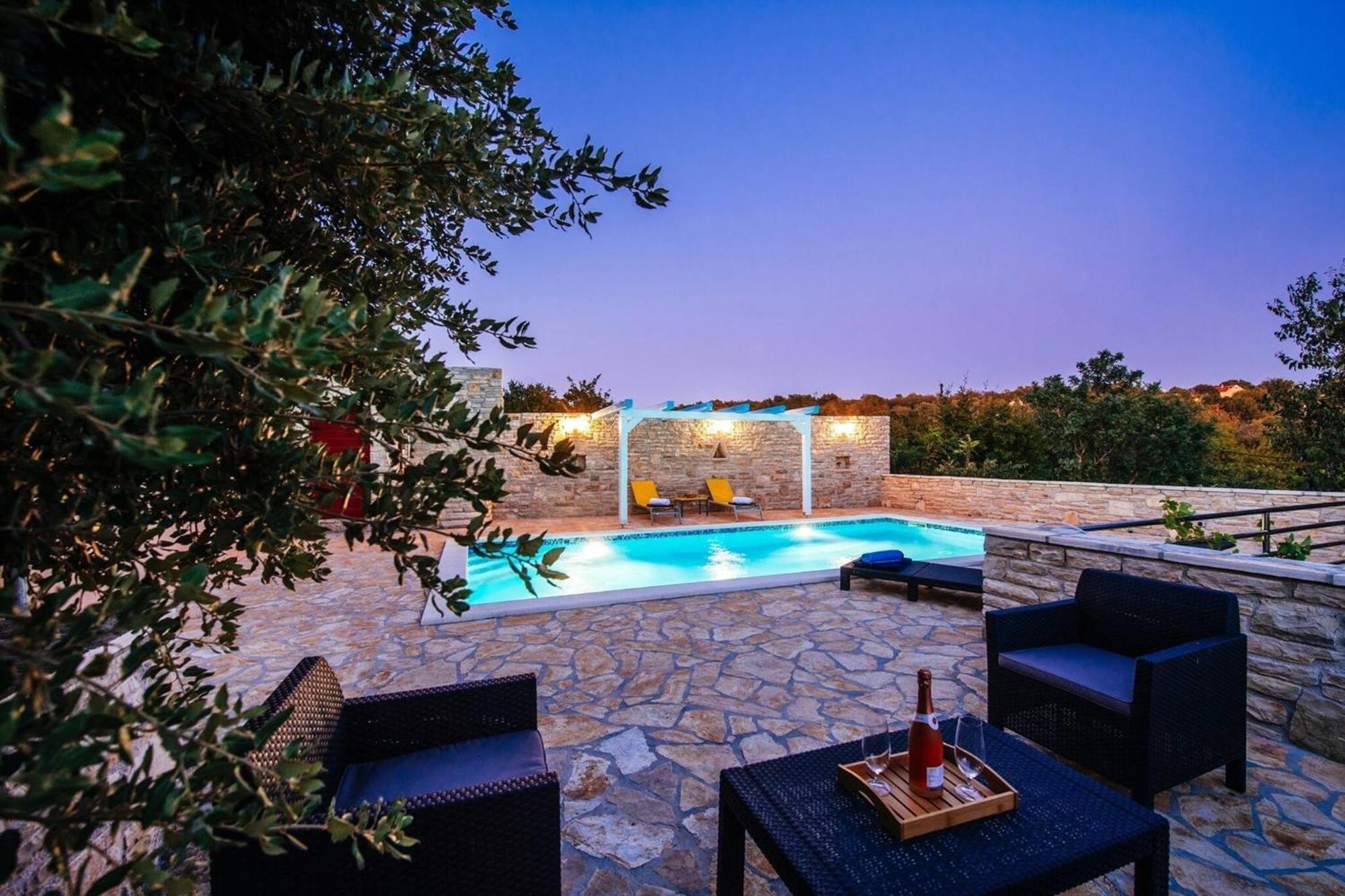 My Dalmatia - Holiday Home Korlat With Private Pool Benkovac Eksteriør billede
