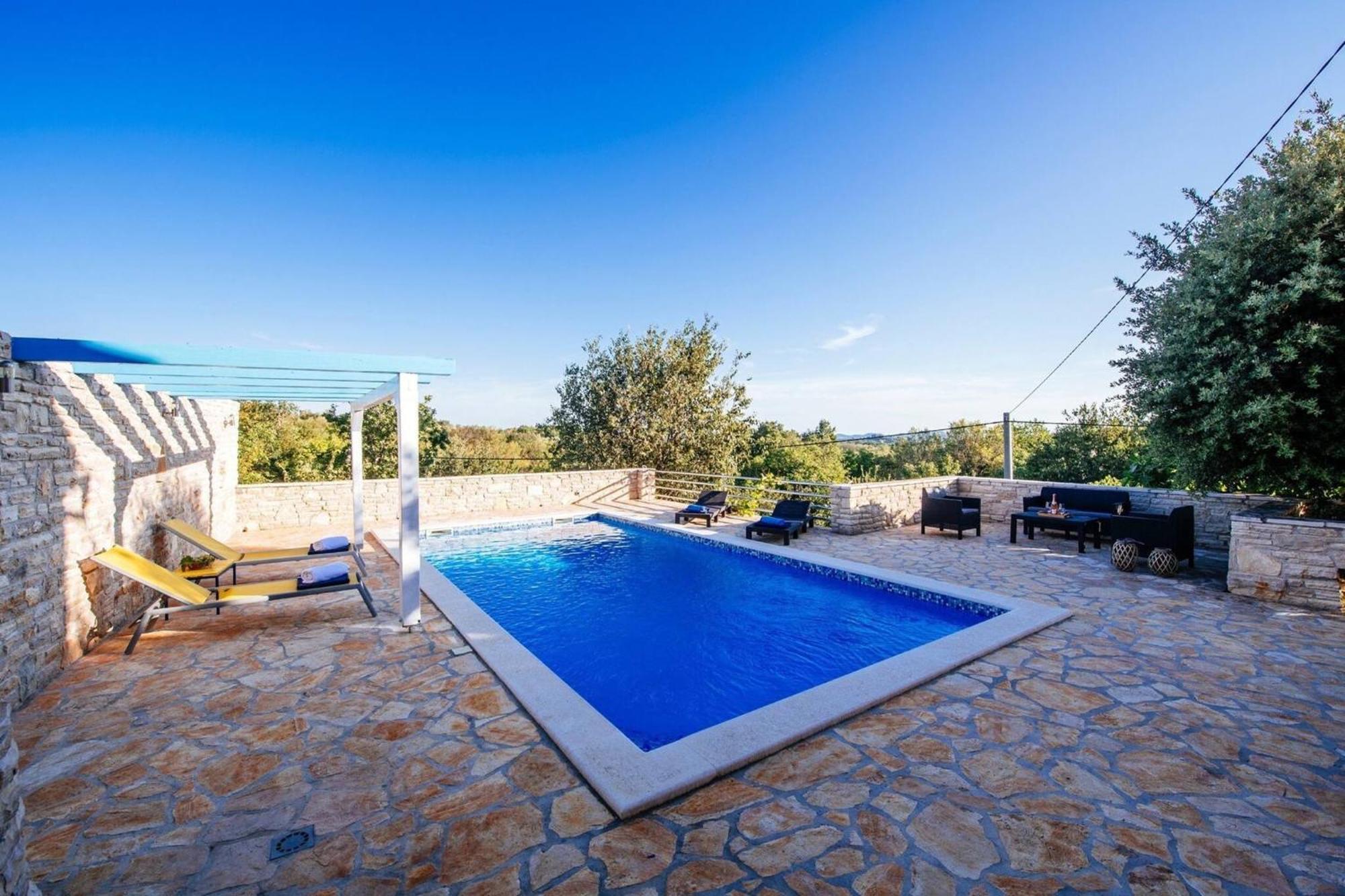 My Dalmatia - Holiday Home Korlat With Private Pool Benkovac Eksteriør billede
